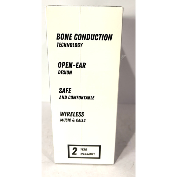BoneSoundz Wireless Bluetooth Headphones Pro Bone Conduction White New In Box - Picture 3 of 9